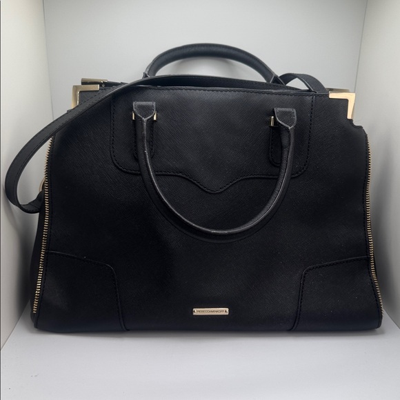 Rebecca Minkoff Amorous Satchel – Black Leather Crossbody / Top Handle - Picture 3 of 7